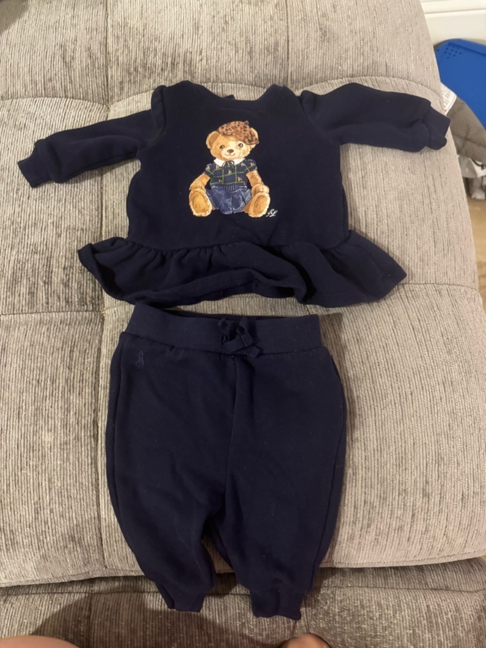 Ralph Lauren Navy Blue Baby Sweater